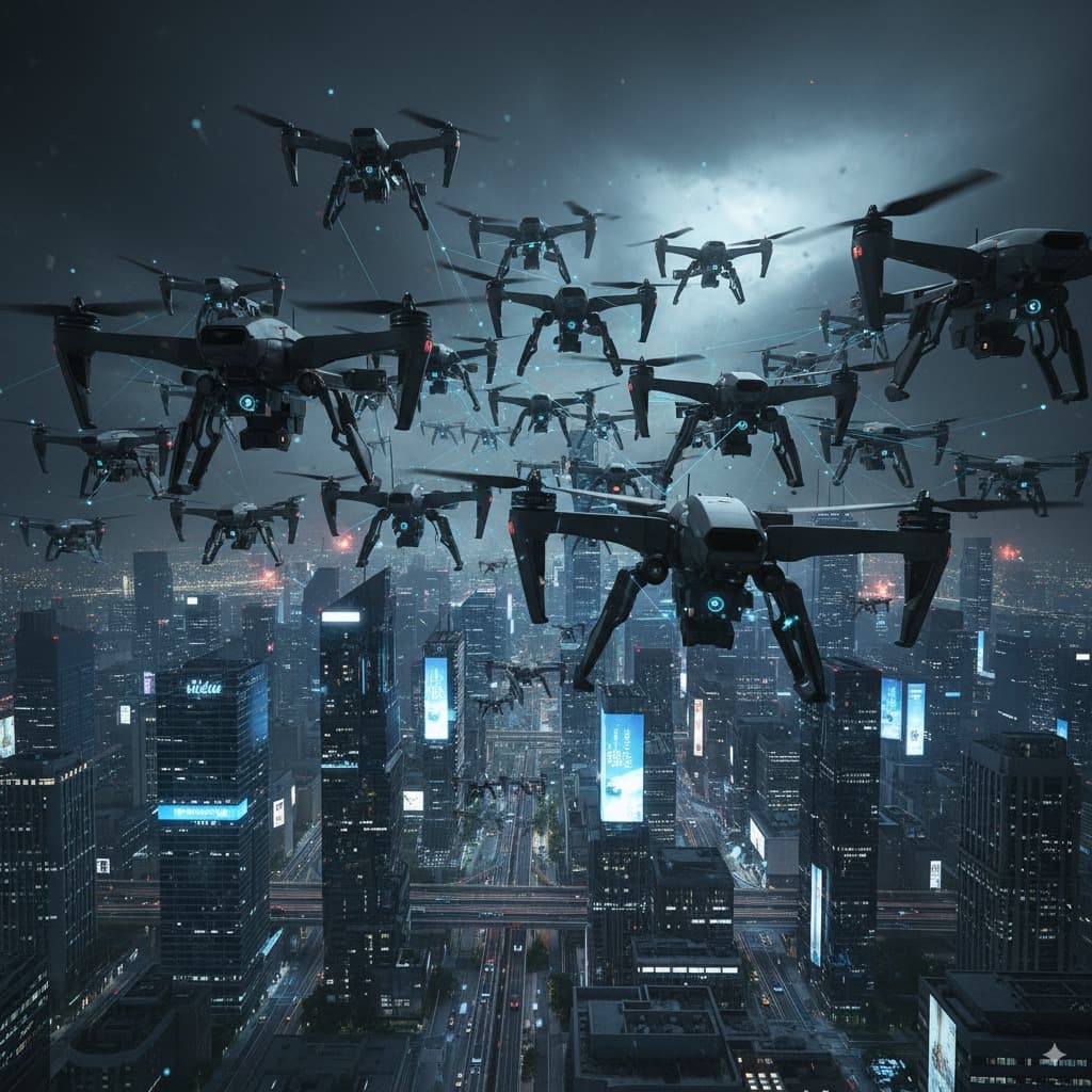 Autonomous Drone Swarms in Warfare