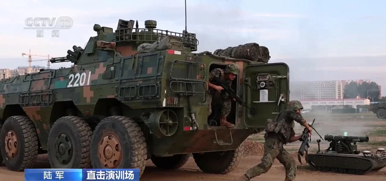 PLA tests rocket-armed ground drones