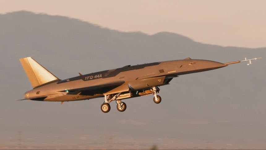 YFQ‑44 Collaborative Combat Aircraft Flies
