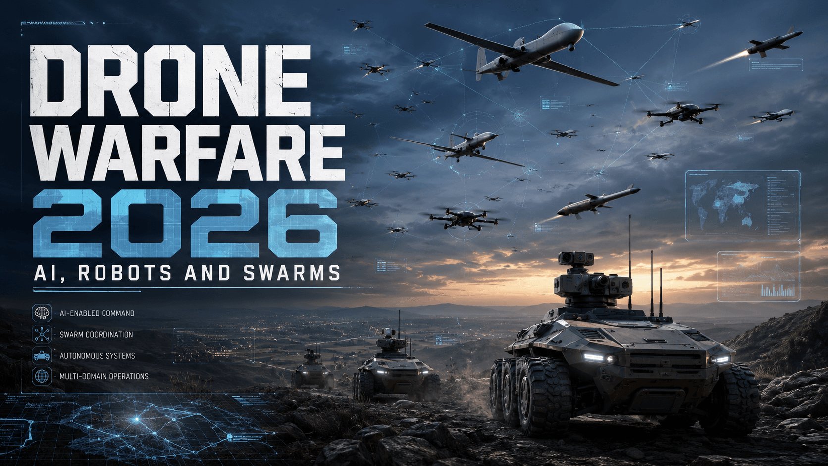 Drone Warfare 2026: AI, Robots and Swarms