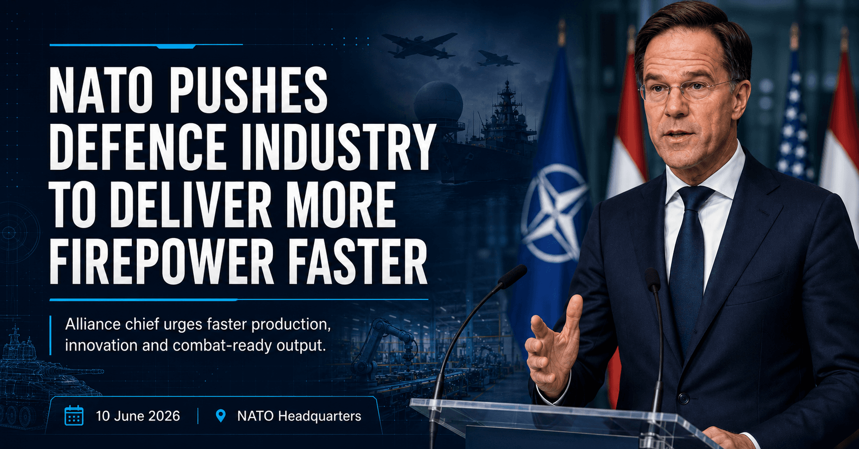 NATO Pushes Defence Industry to Deliver More Firepower Faster