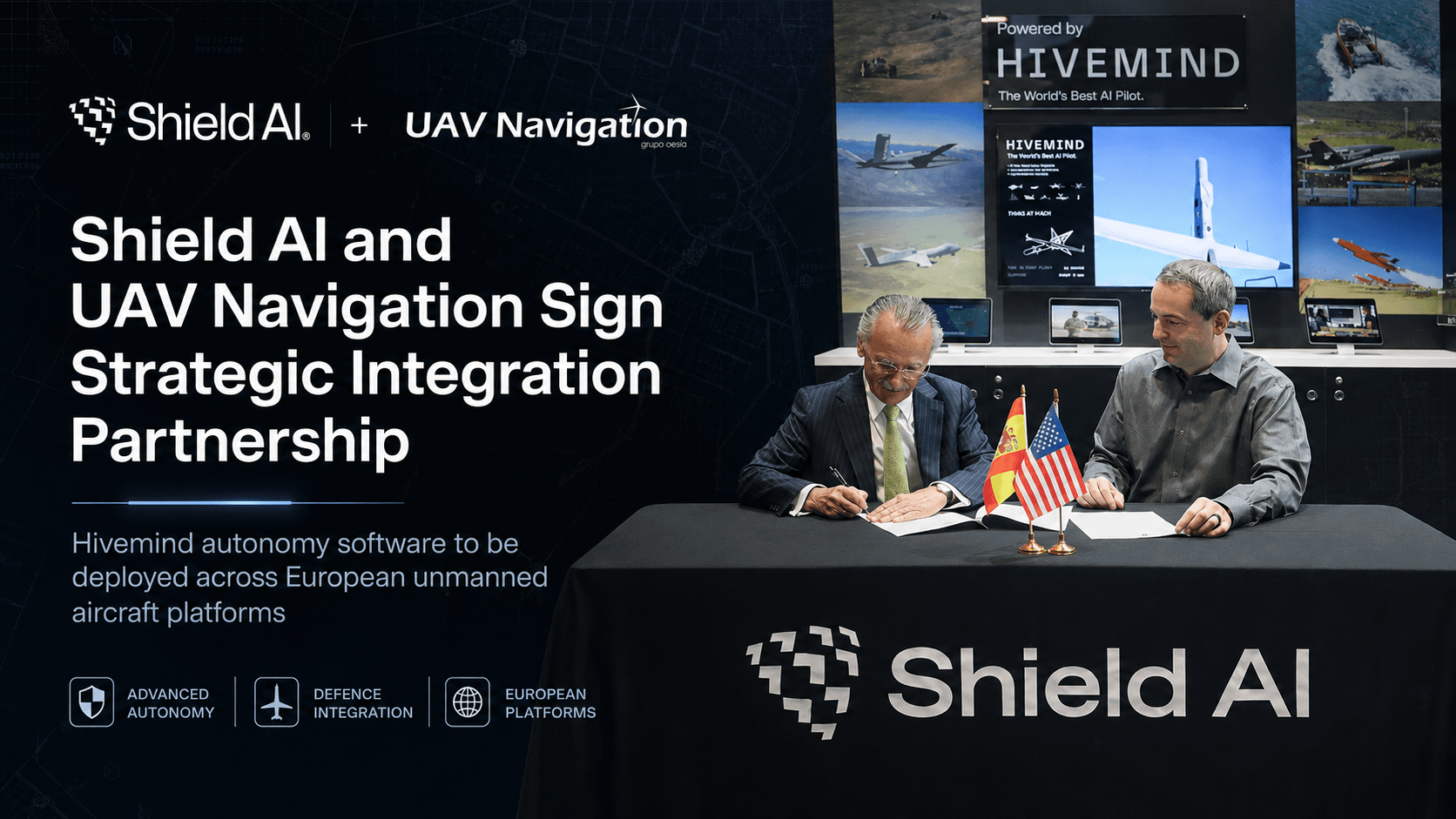 Shield AI, UAV Navigation Expand Hivemind Autonomy in Europe
