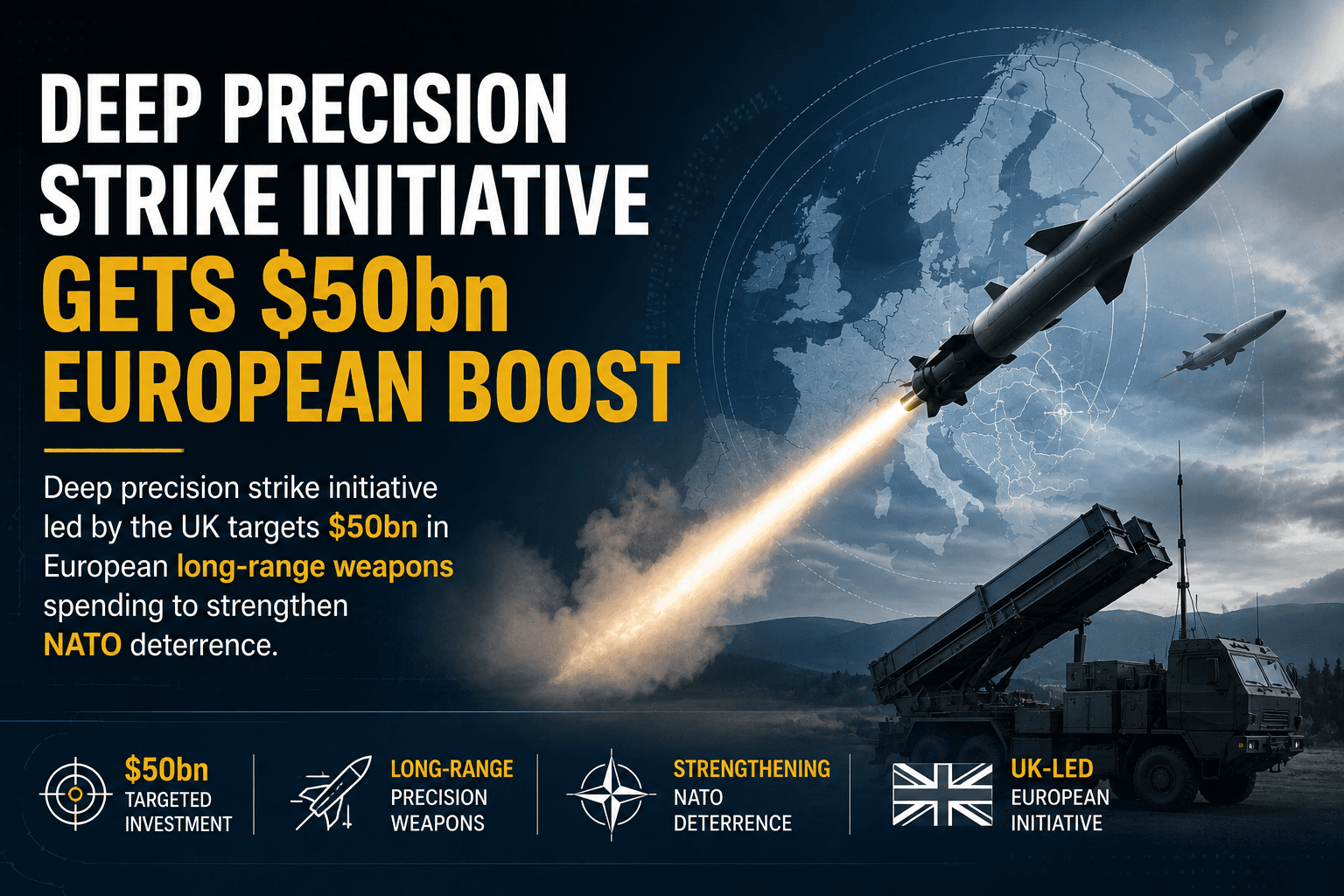 Deep Precision Strike Initiative Gets $50bn European Boost