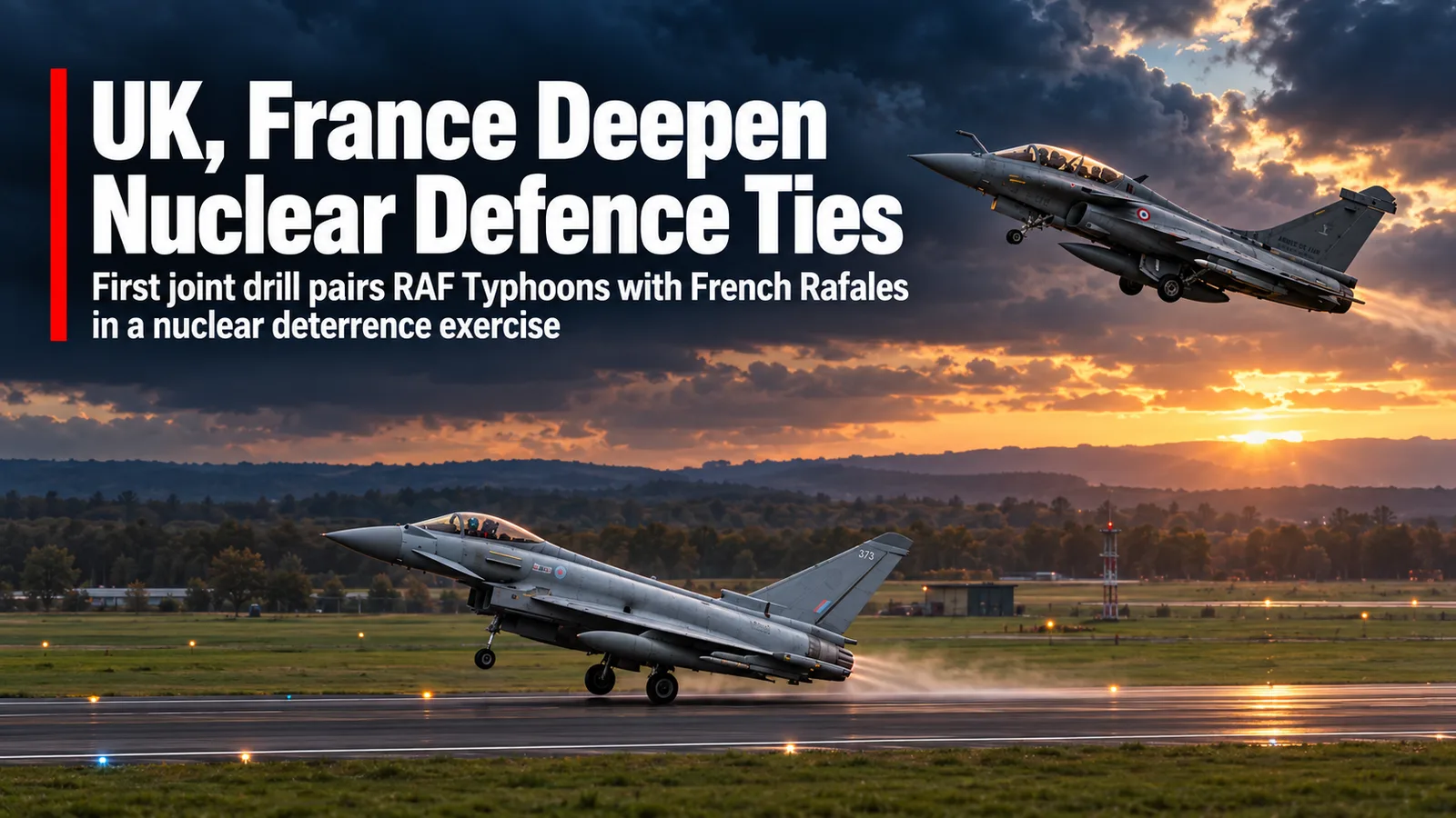 UK-France Nuclear Exercise: Typhoons Escort Rafales