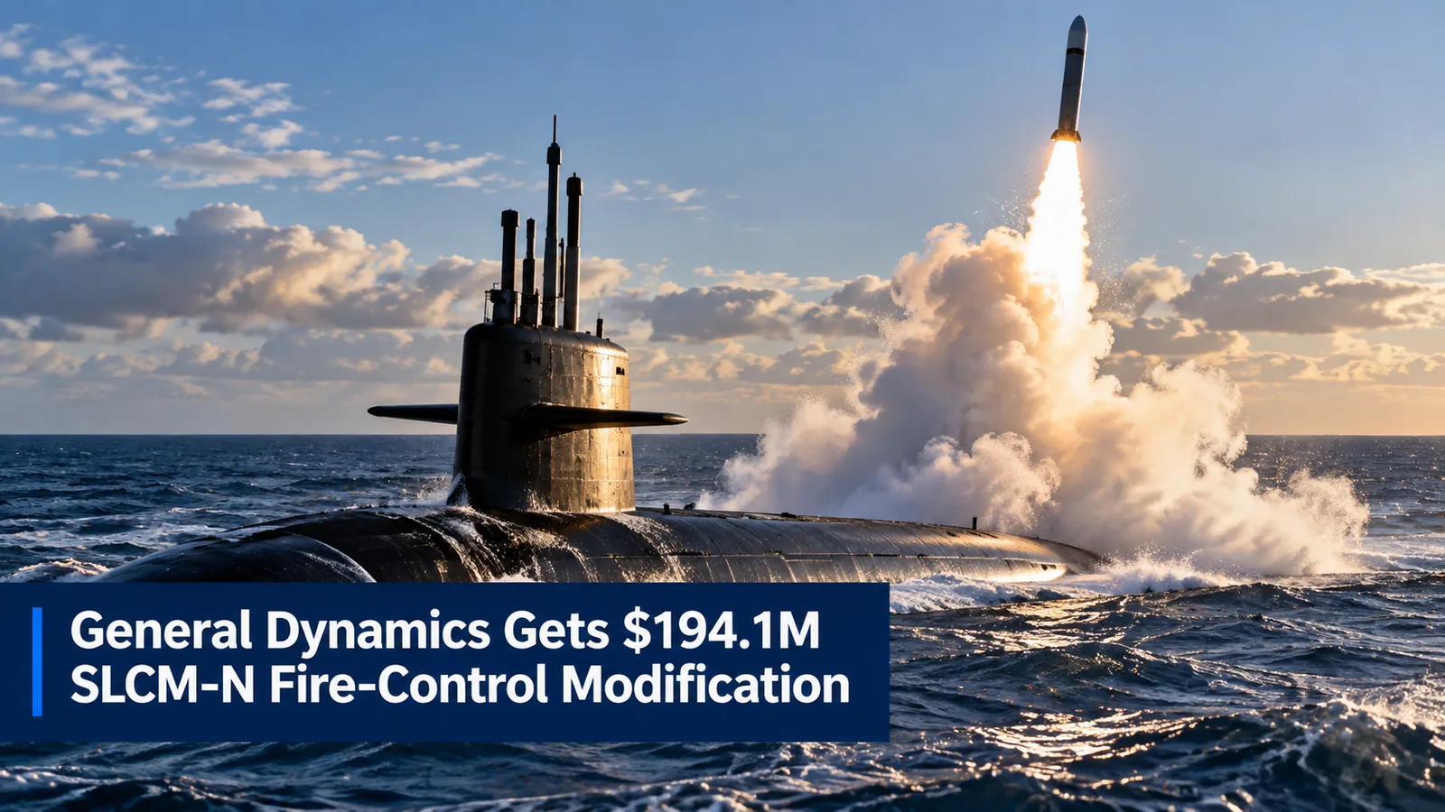 General Dynamics Gets $194.1M SLCM-N Fire-Control Modification