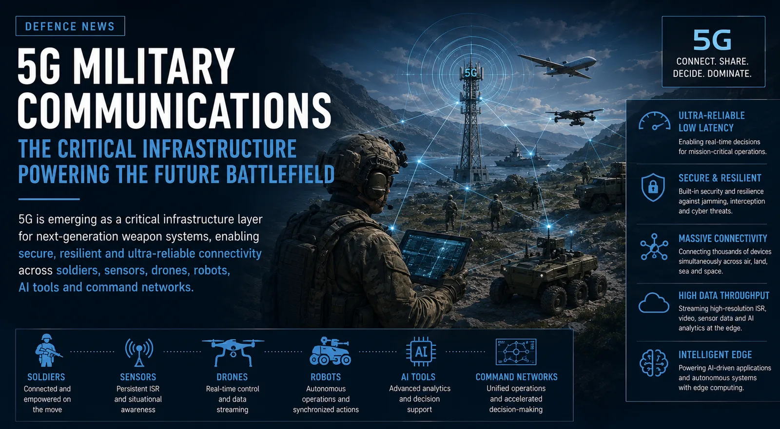 5G Military Communications Power Next-Gen Weapon Systems