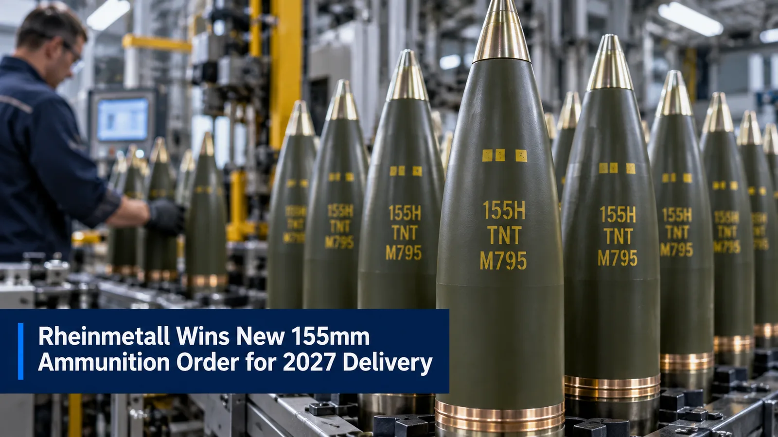 Rheinmetall Wins New 155mm Ammunition Order for 2027 Delivery