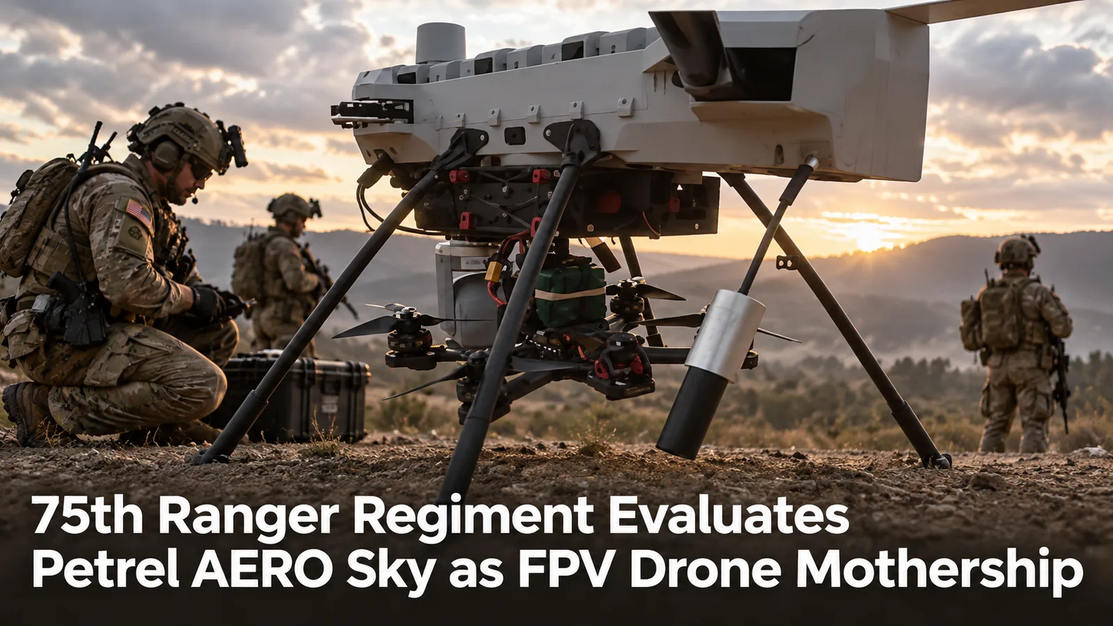 75th Ranger Regiment Evaluates Petrel AERO Sky as FPV Drone Mothership