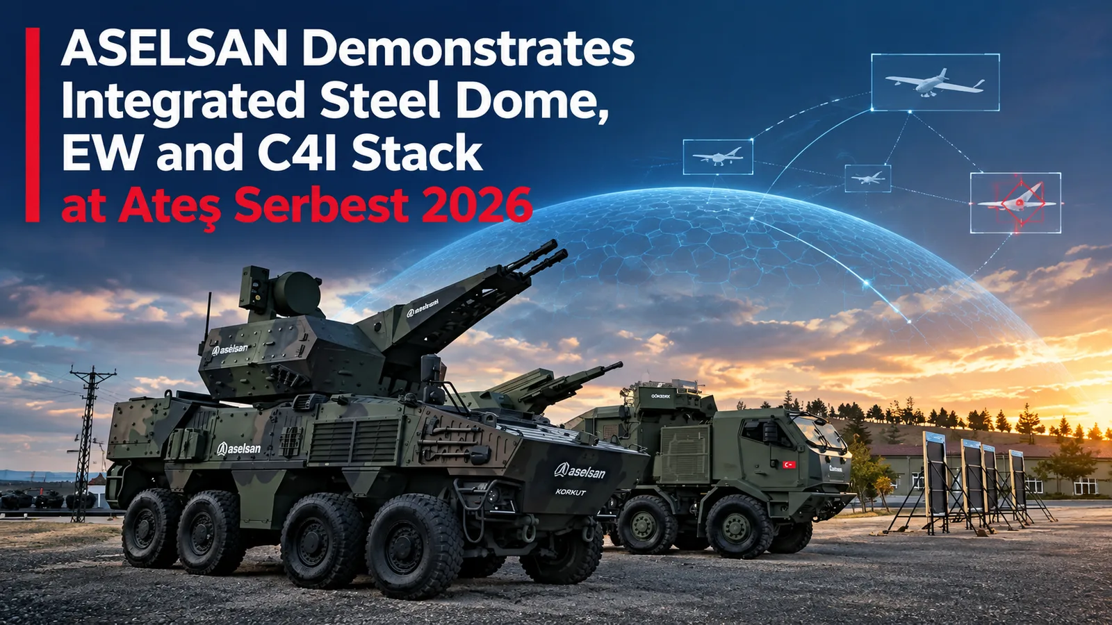ASELSAN Demonstrates Integrated Steel Dome, EW and C4I Stack at Ateş Serbest 2026