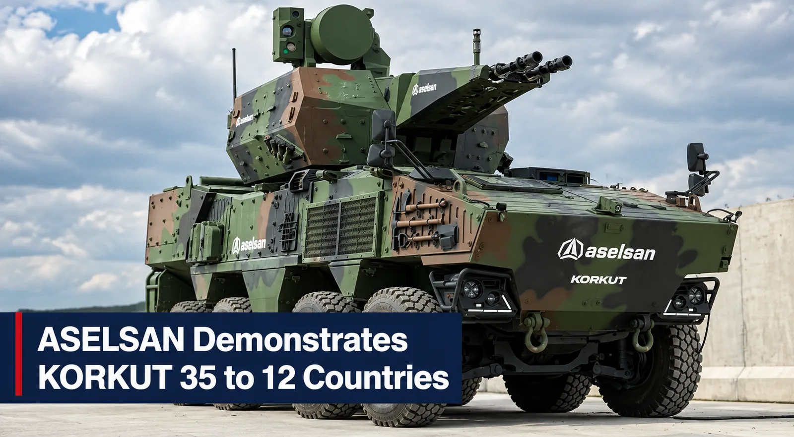 ASELSAN Demonstrates KORKUT 35 to 12 Countries
