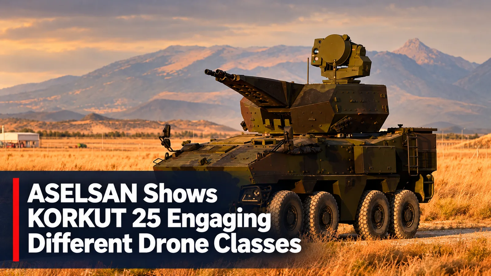 ASELSAN Shows KORKUT 25 Engaging Different Drone Classes