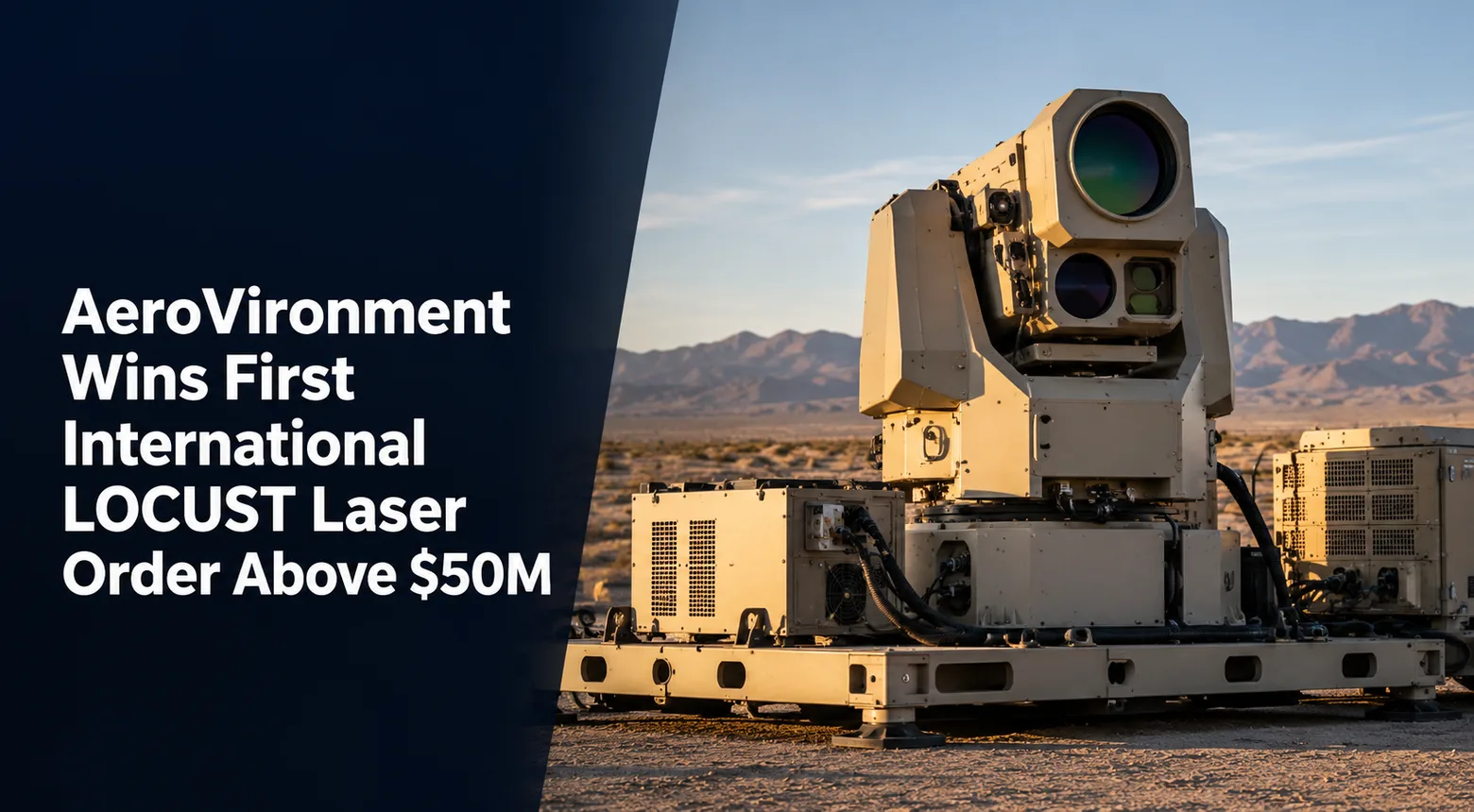 AeroVironment Wins First International LOCUST Laser Order Above $50M