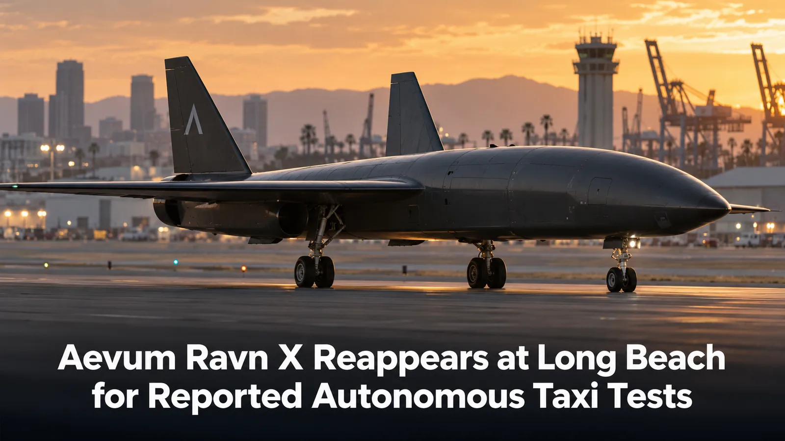 Aevum Ravn X Reappears at Long Beach for Reported Autonomous Taxi Tests