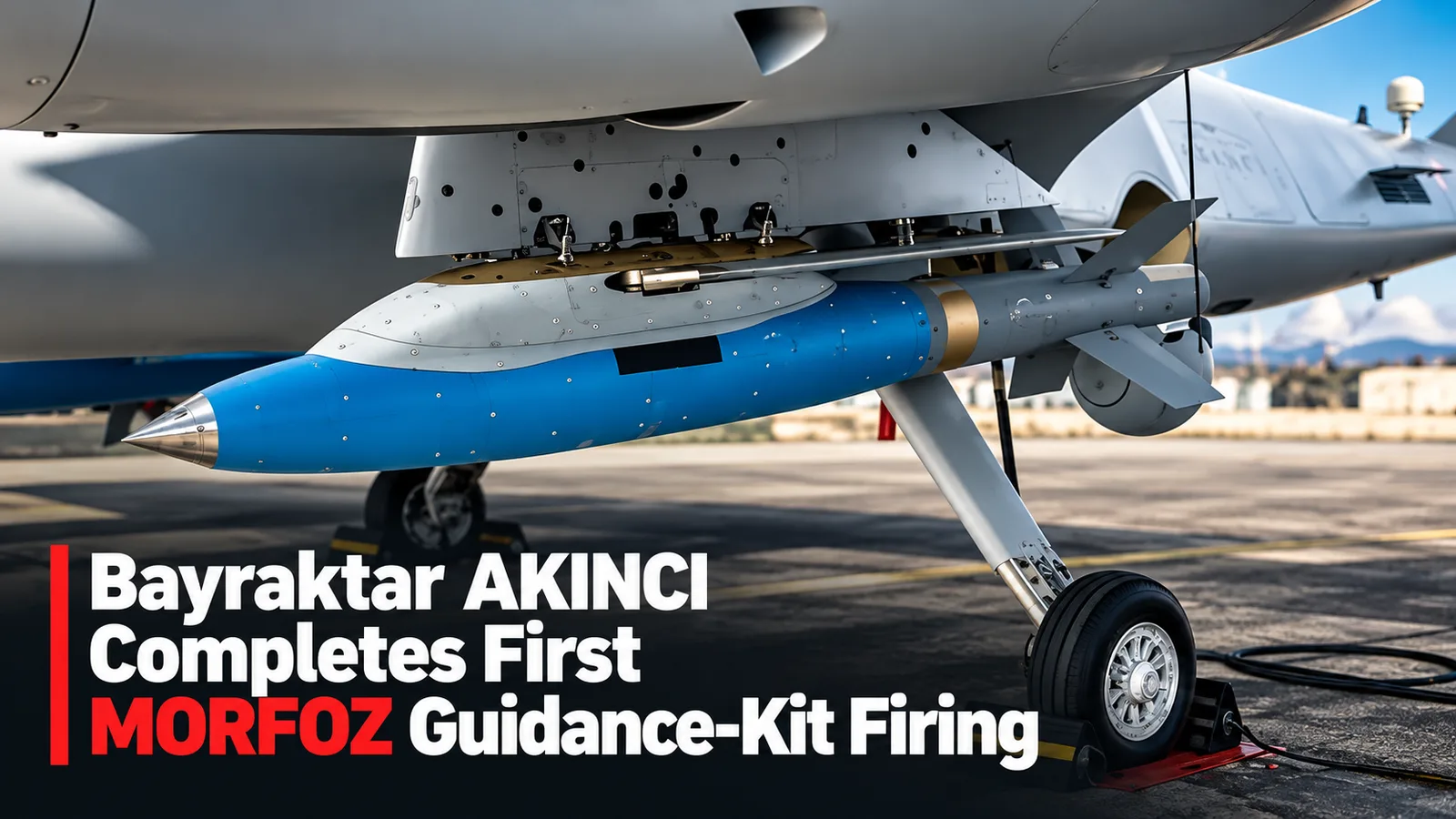 Bayraktar AKINCI Completes First MORFOZ Guidance-Kit Firing