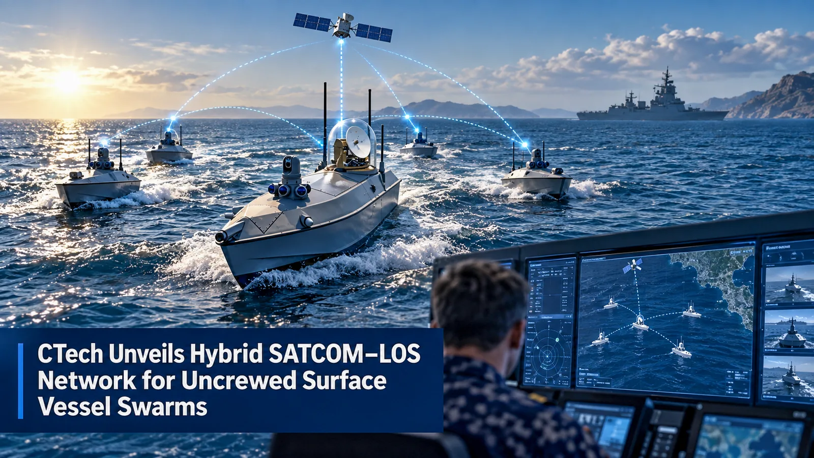 CTech Unveils Hybrid SATCOM–LOS Network for Uncrewed Surface Vessel Swarms