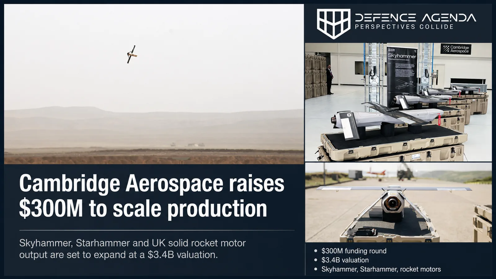 Cambridge Aerospace Raises $300M at $3.4B Valuation