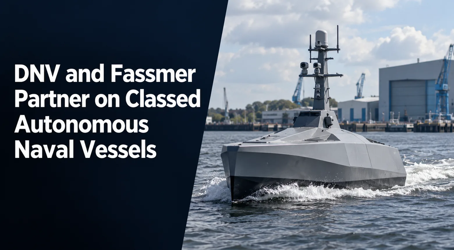 DNV and Fassmer Partner on Classed Autonomous Naval Vessels