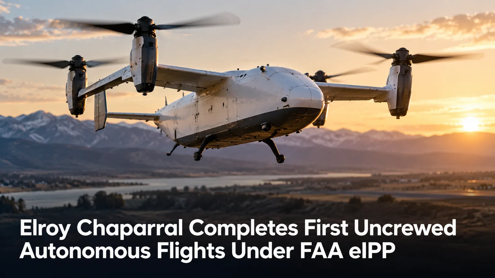 Elroy Chaparral Completes First Uncrewed Autonomous Flights Under FAA eIPP