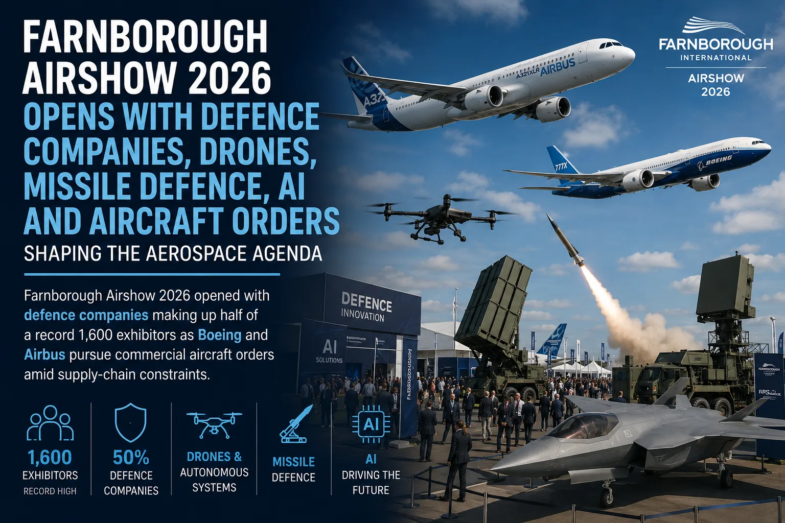 Farnborough Airshow 2026 Opens With Defence in Focus