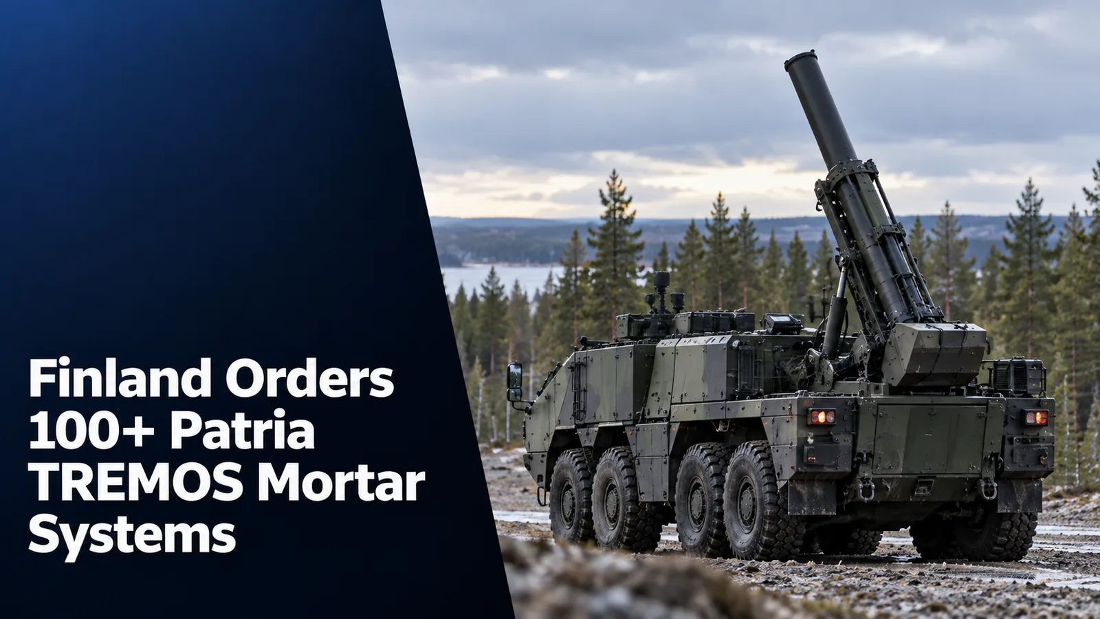 Finland Orders 100+ Patria TREMOS Mortar Systems