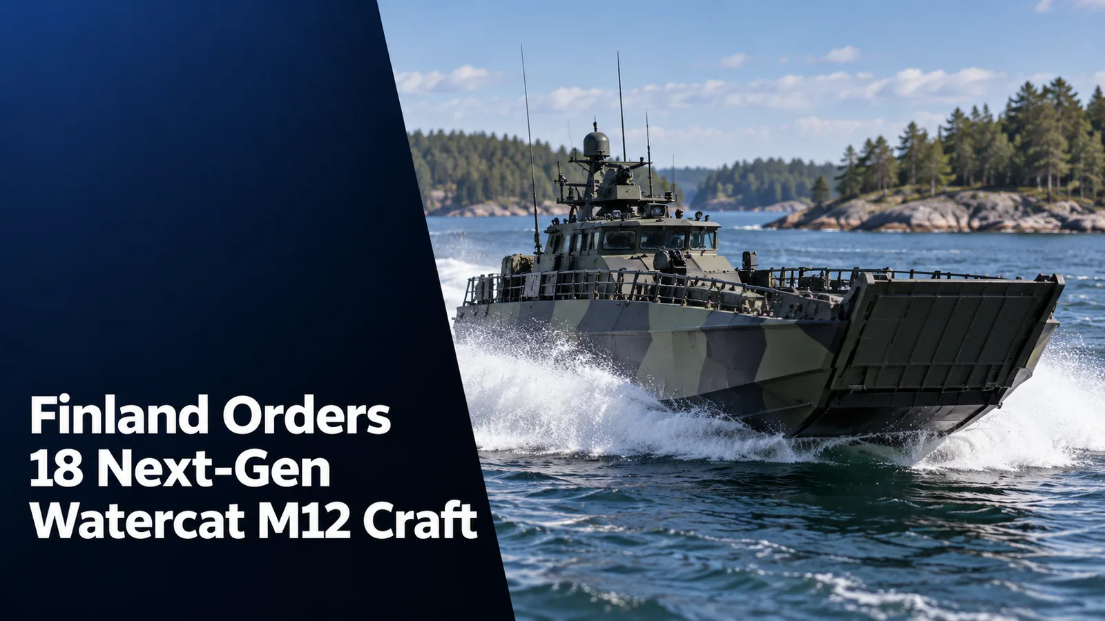 Finland Orders 18 Next-Gen Watercat M12 Craft