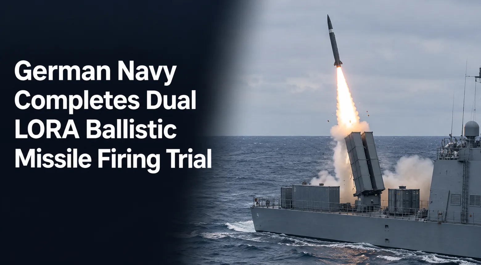 German Navy Completes Dual LORA Ballistic Missile Firing Trial