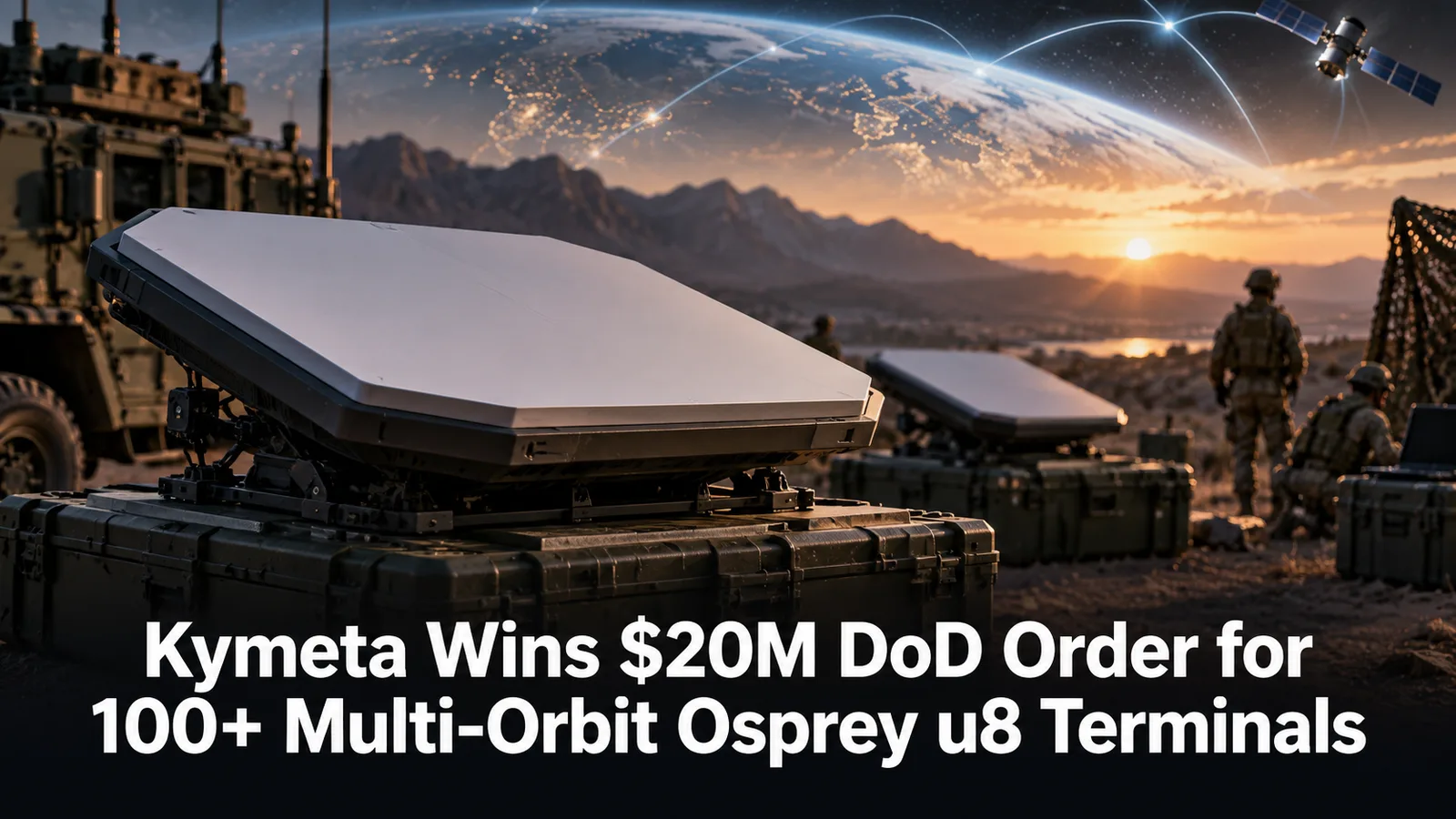 Kymeta Wins $20M DoD Order for 100+ Multi-Orbit Osprey u8 Terminals