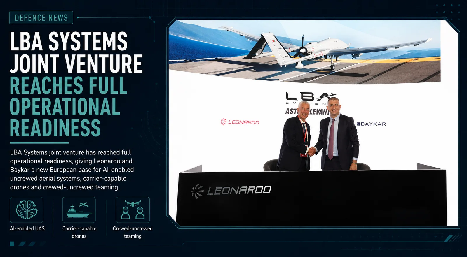 LBA Systems Joint Venture Reaches Operational Readiness
