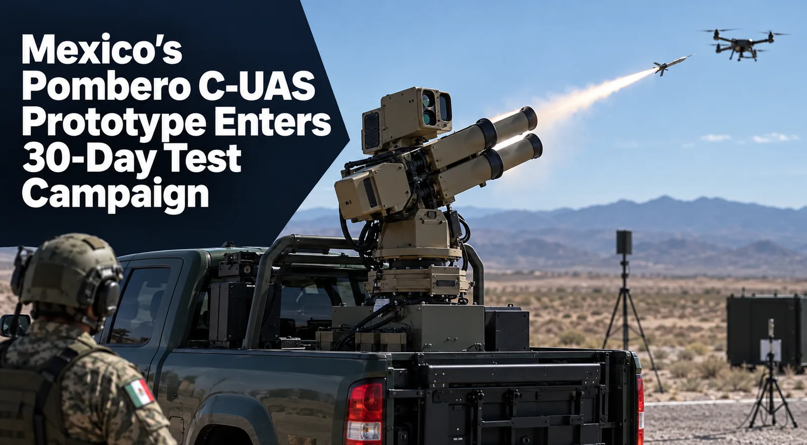 Mexico’s Pombero C-UAS Prototype Enters 30-Day Test Campaign