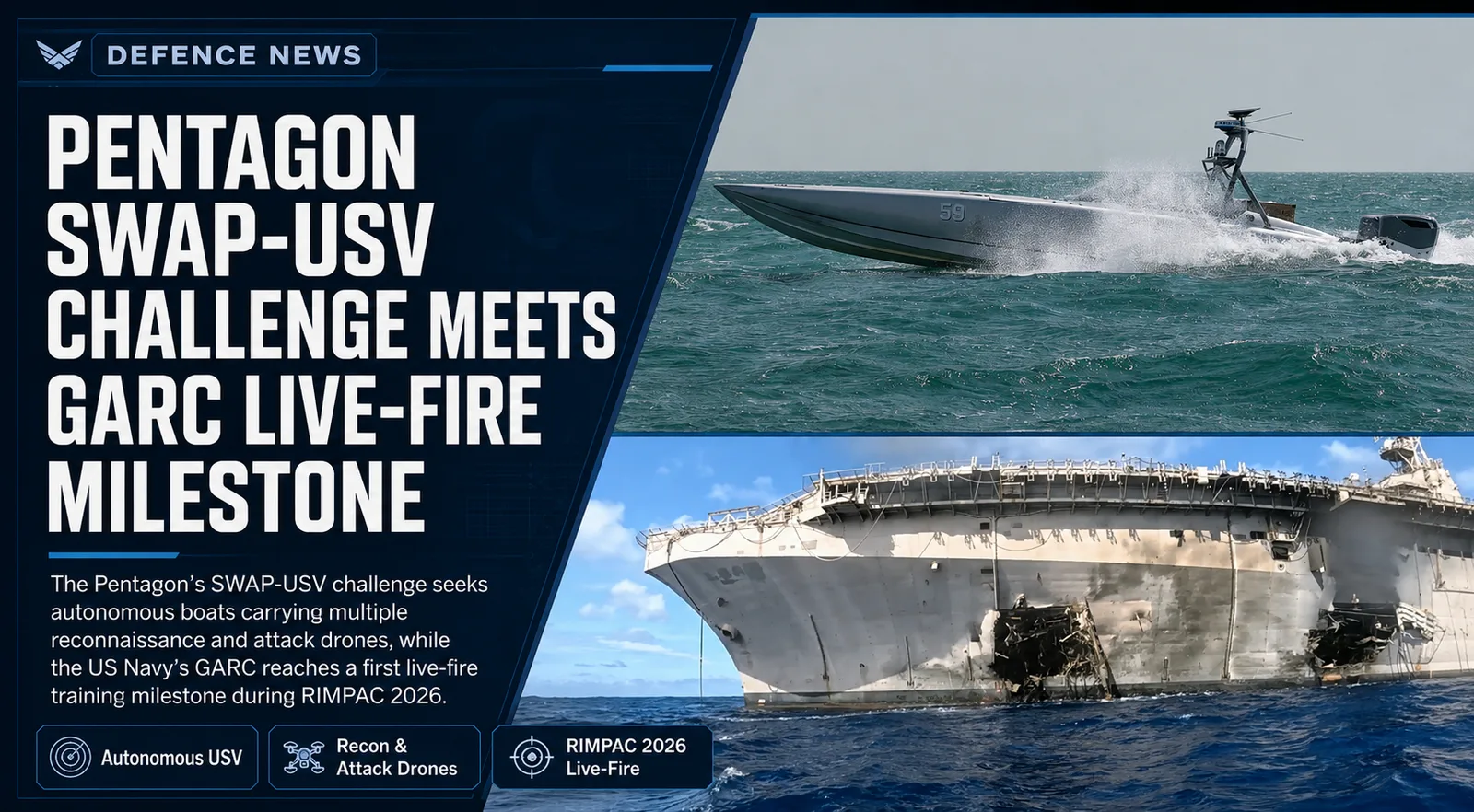 Pentagon Seeks Drone-Launching Robot Boats