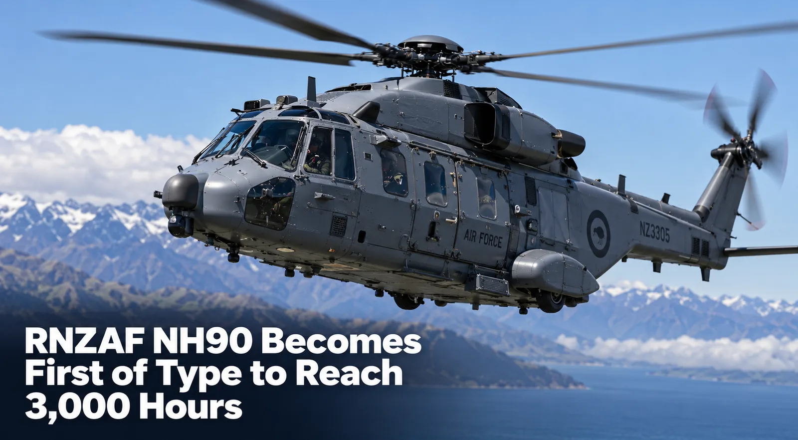 RNZAF NH90 Becomes First of Type to Reach 3,000 Hours