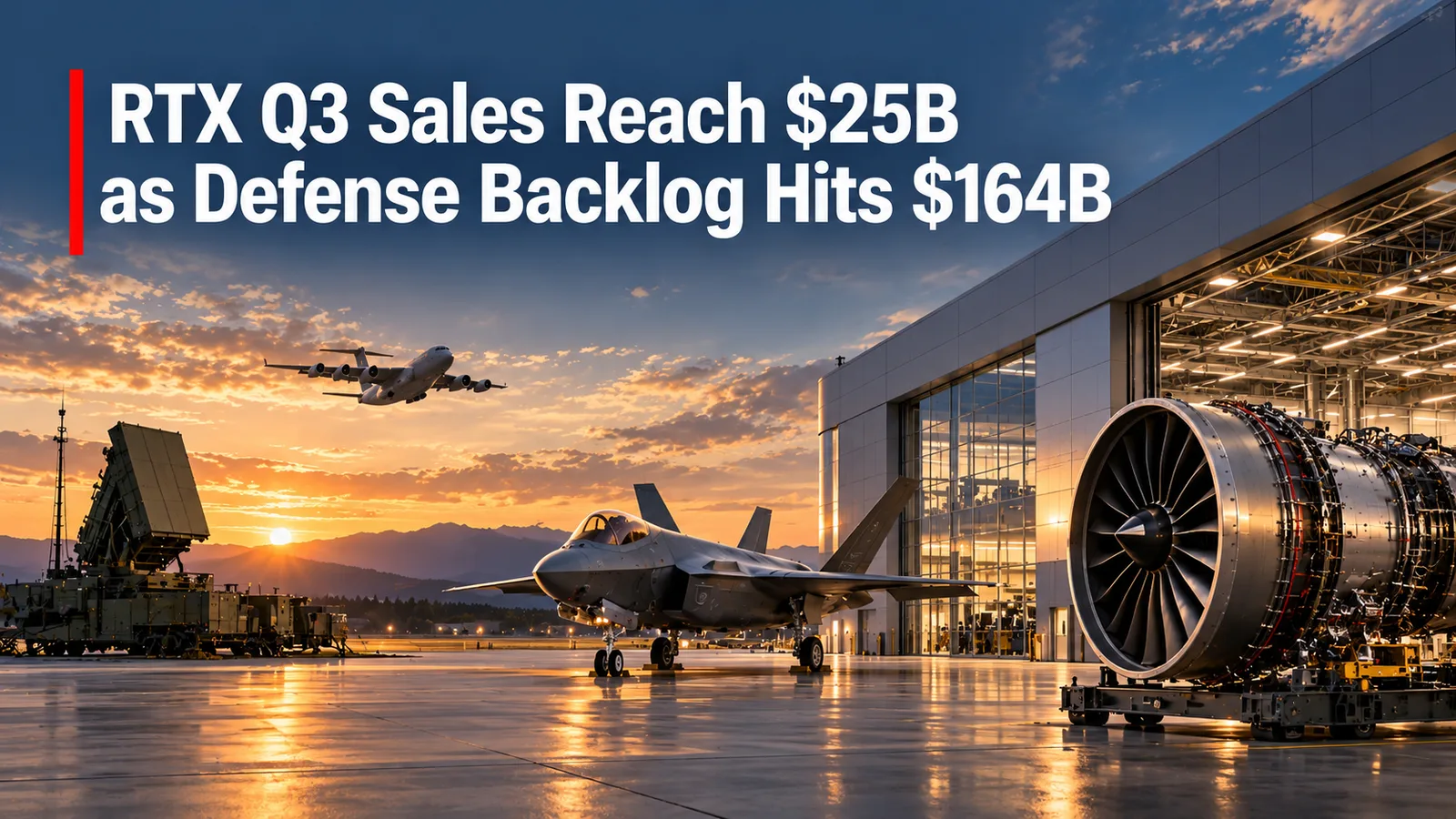 RTX Q3 Sales Reach $25B as Defense Backlog Hits $164B