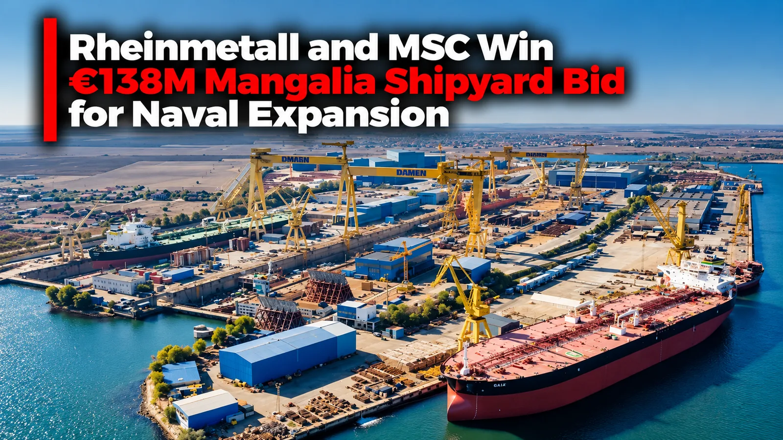 Rheinmetall and MSC Win €138M Mangalia Shipyard Bid for Naval Expansion