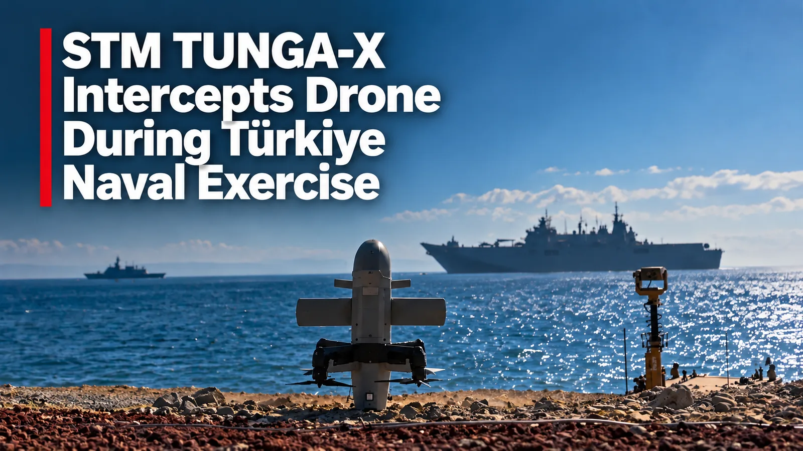 STM TUNGA-X Intercepts Drone During Türkiye Naval Exercise