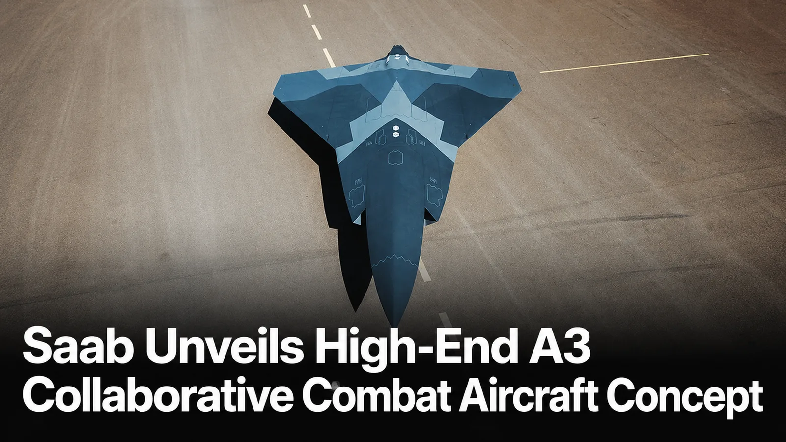 Saab Unveils High-End A3 Collaborative Combat Aircraft Concept