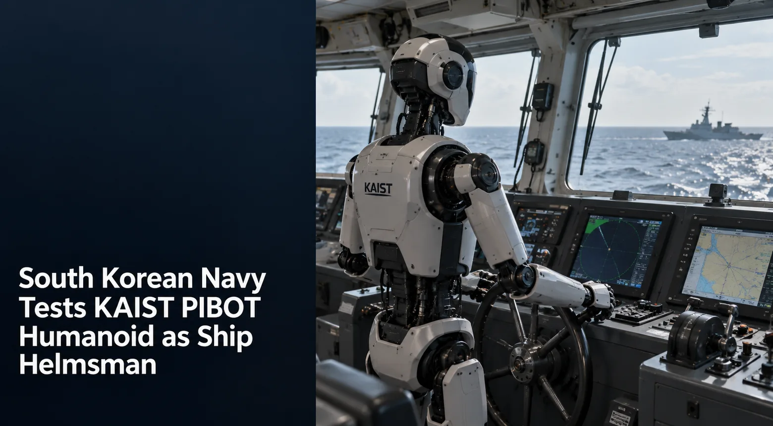 South Korean Navy Tests KAIST PIBOT Humanoid as Ship Helmsman