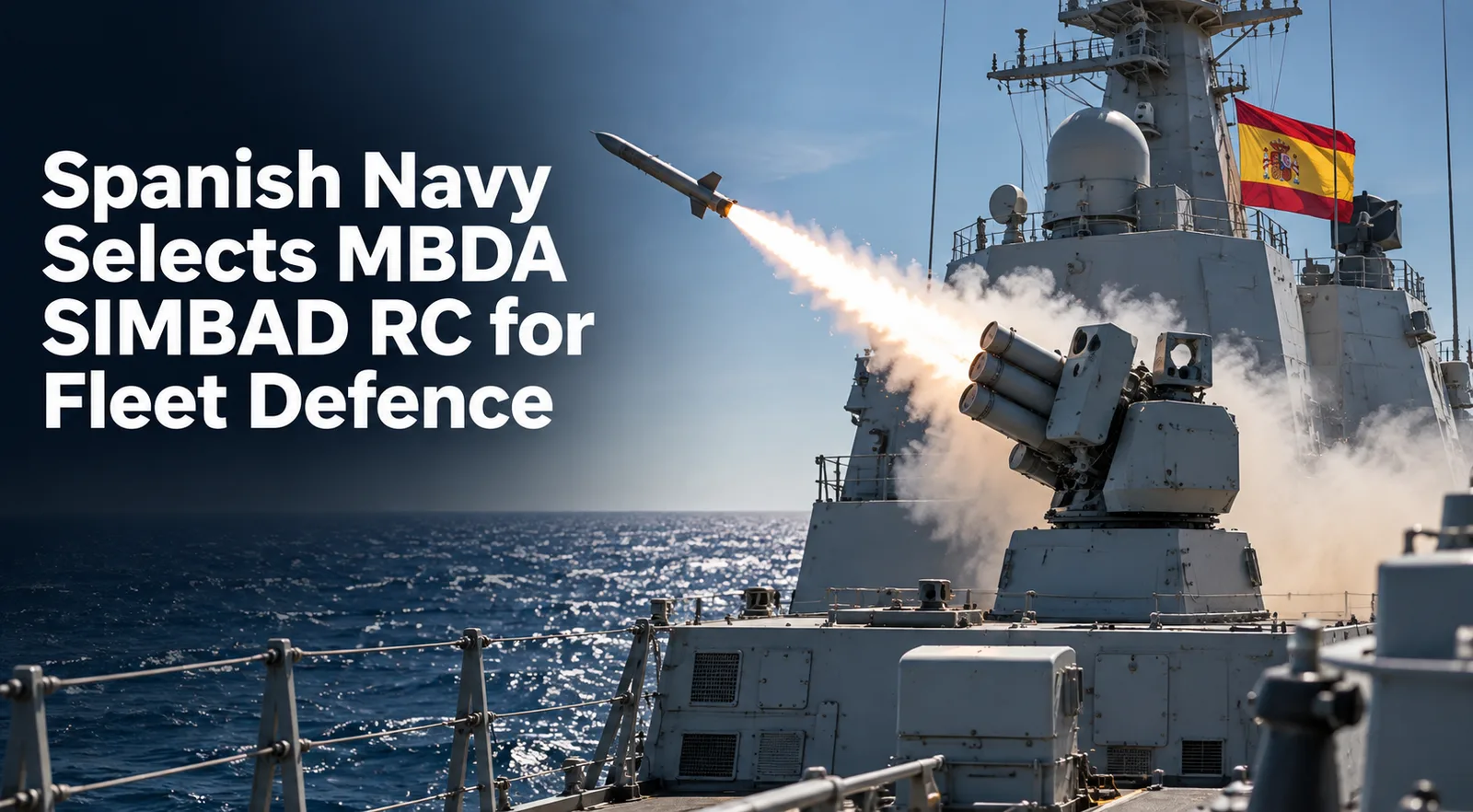 Spanish Navy Selects MBDA SIMBAD RC for Fleet Defence