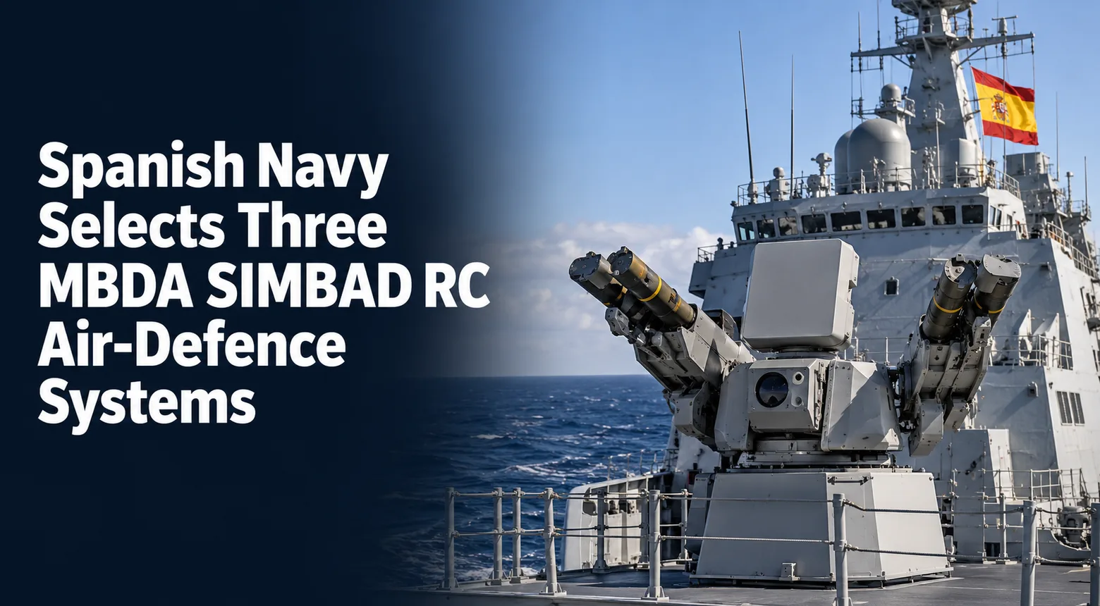 Spanish Navy Selects Three MBDA SIMBAD RC Air-Defence Systems