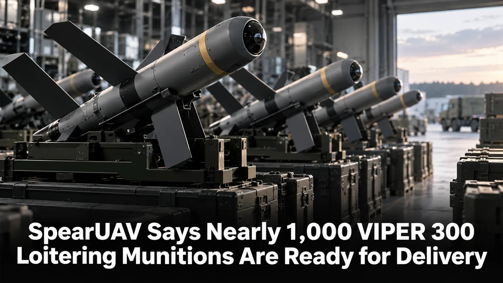 SpearUAV Says Nearly 1,000 VIPER 300 Loitering Munitions Are Ready for Delivery