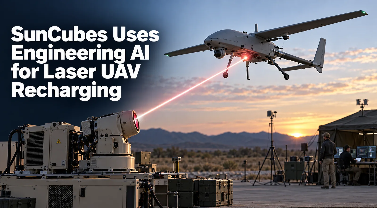 SunCubes Uses Engineering AI for Laser UAV Recharging