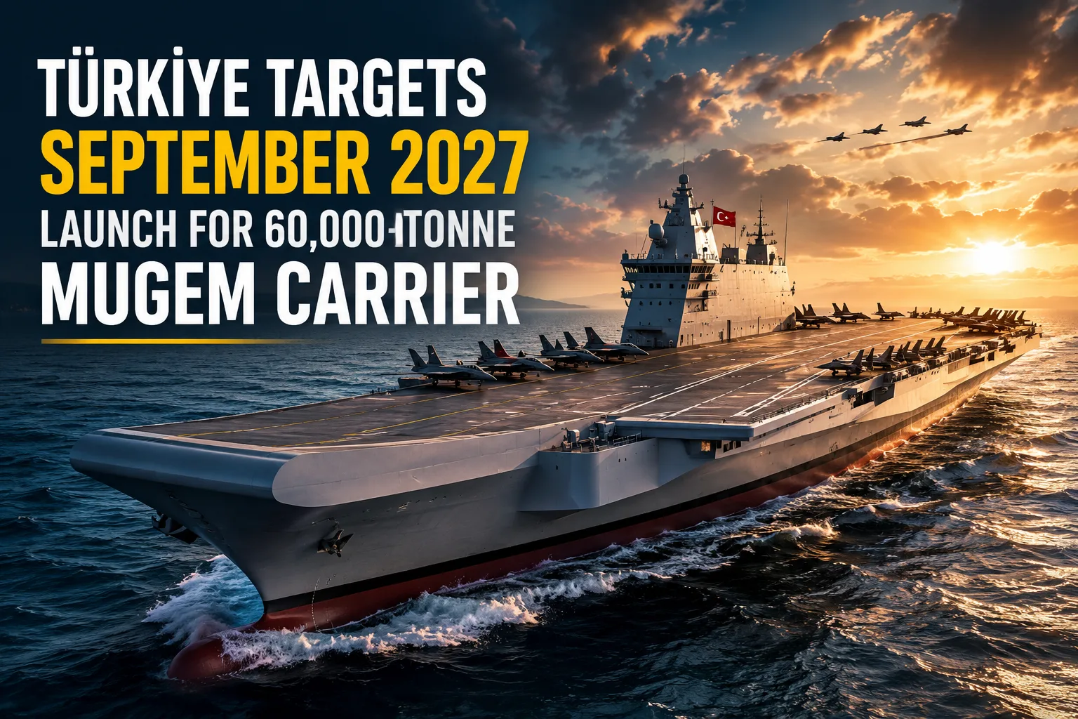 Türkiye Targets September 2027 Launch for 60,000-Tonne MUGEM Carrier
