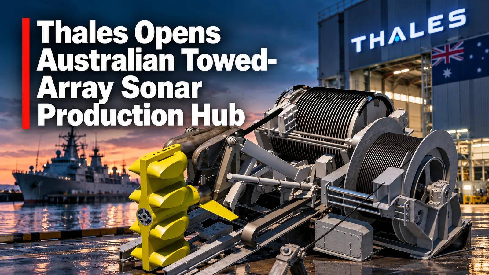 Thales Opens Australian Towed-Array Sonar Production Hub