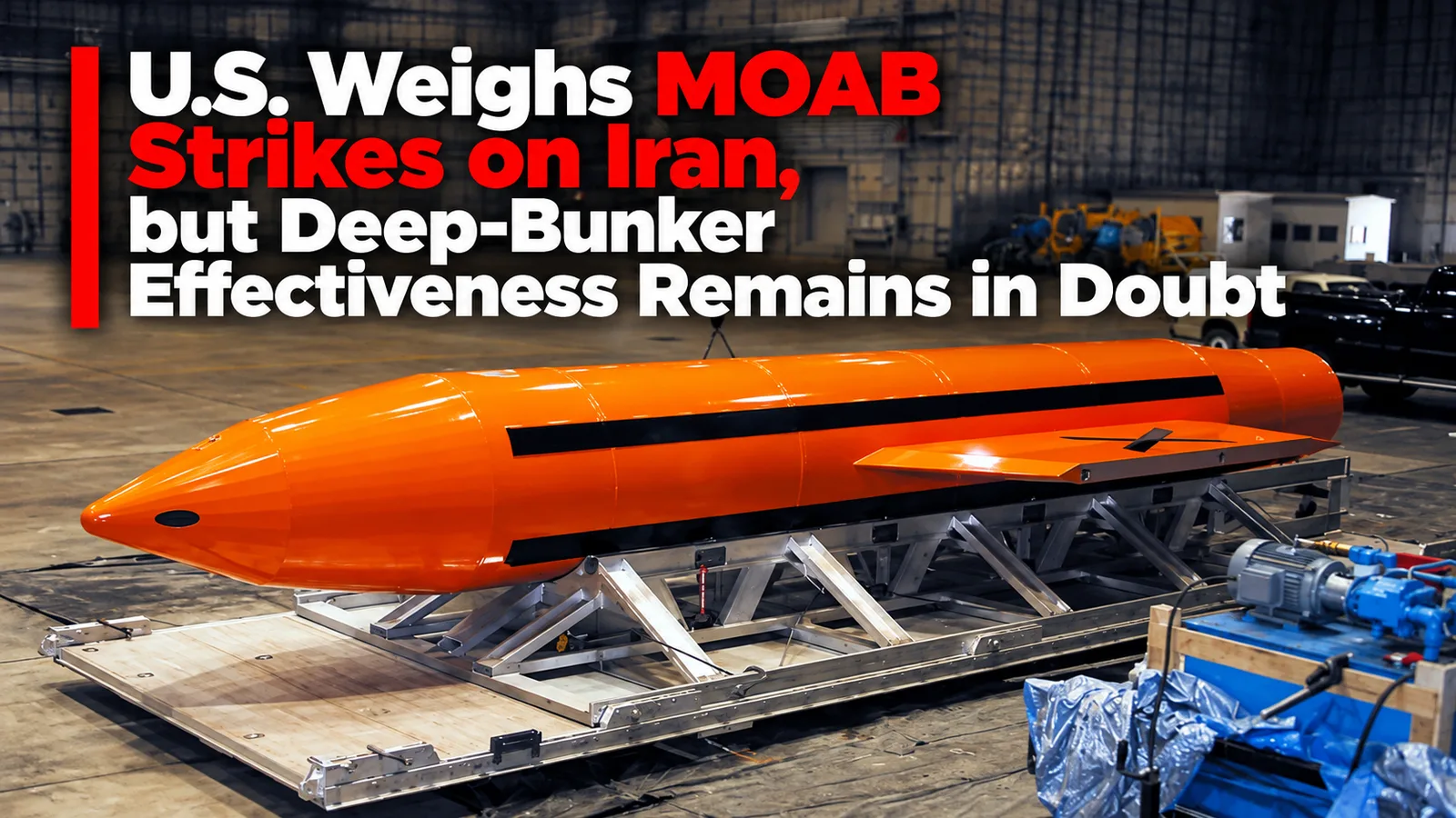 U.S. Weighs MOAB Strikes on Iran, but Deep-Bunker Effectiveness Remains in Doubt