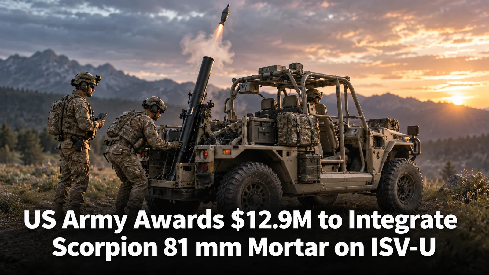 US Army Awards $12.9M to Integrate Scorpion 81 mm Mortar on ISV-U