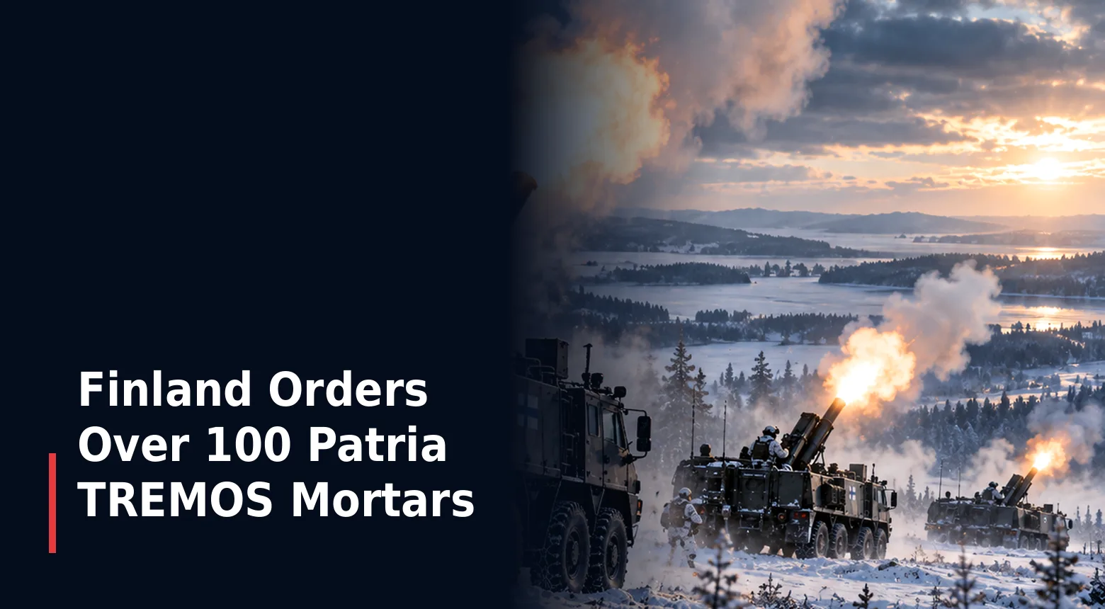 Finland Orders Over 100 Patria TREMOS Mortars