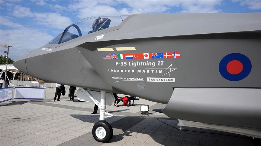 Türkiye–U.S. F-35 negotiations symbolized by fighter jet on tarmac