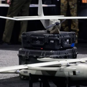 CUAS Task Force soldiers operate anti-drone systems in a field test