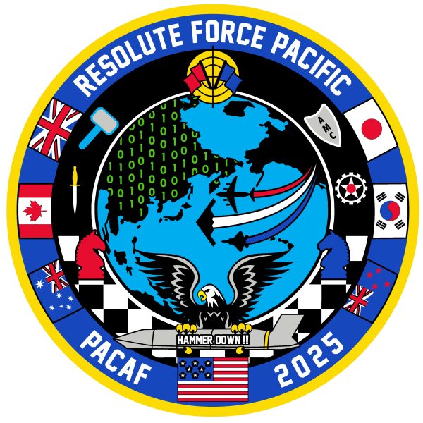 Multinational fighter aircraft parked at Andersen AFB during REForPAC 2025 exercise