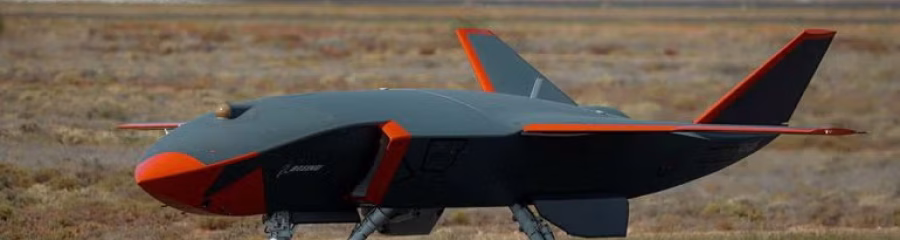 MQ-28A Ghost Bat during flight trials over Queensland, showcasing modular AI-enabled drone design